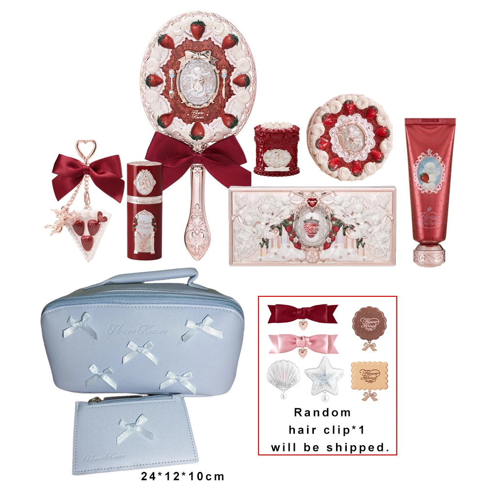 Strawberry Cupid Premium Makeup Set – 3-in-1 Luxury Cosmetic Collection