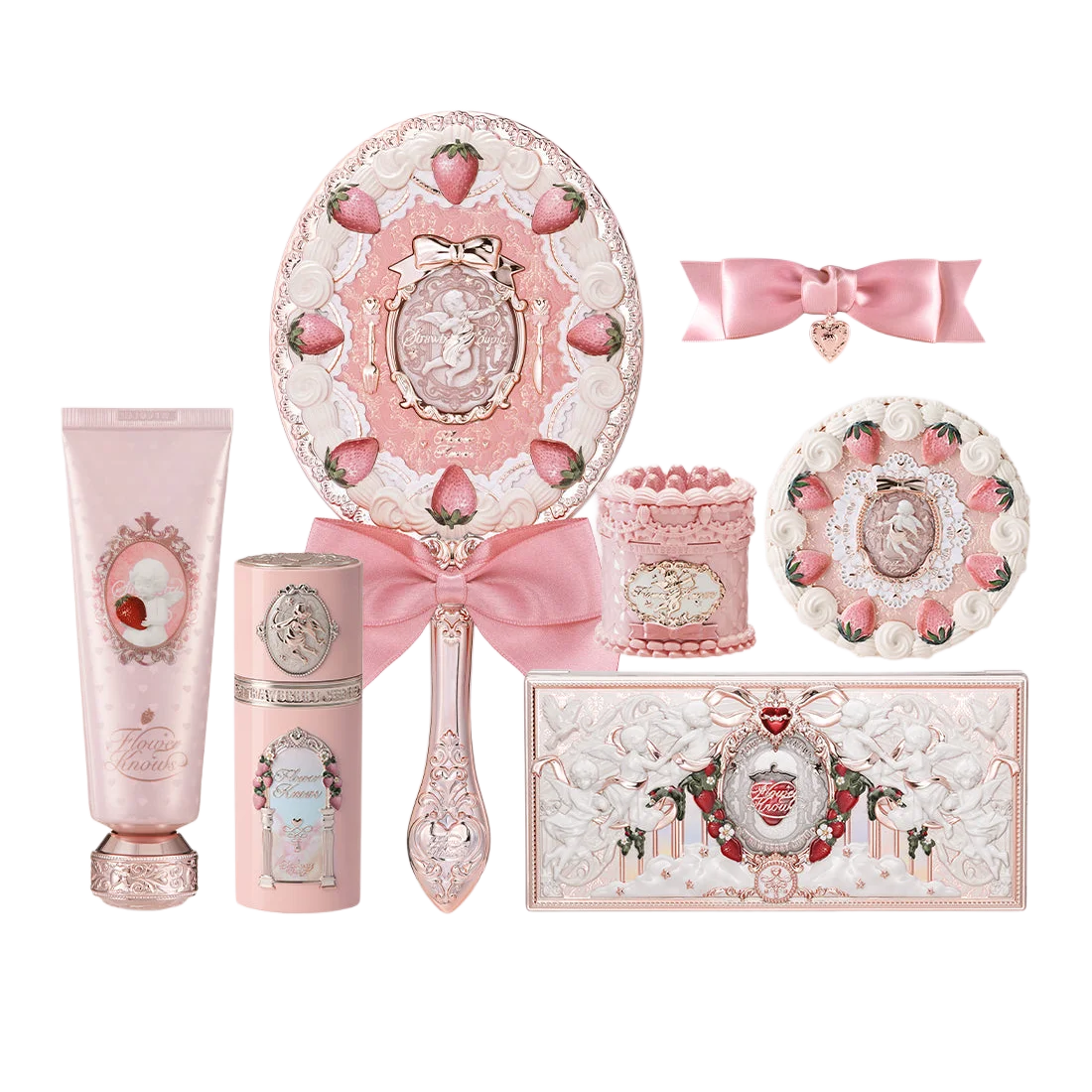 Strawberry Cupid Premium Makeup Set – 3-in-1 Luxury Cosmetic Collection