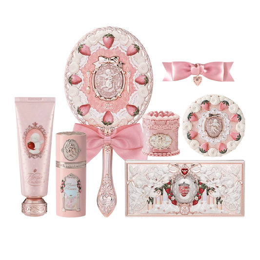 Strawberry Cupid Premium Makeup Set – 3-in-1 Luxury Cosmetic Collection