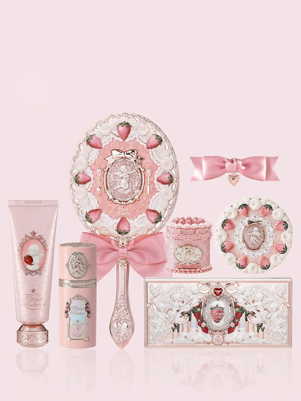 Strawberry Cupid Premium Makeup Set – 3-in-1 Luxury Cosmetic Collection