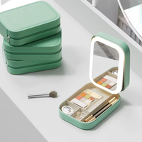 LED Mirror Makeup Storage Box