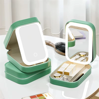 LED Mirror Makeup Storage Box